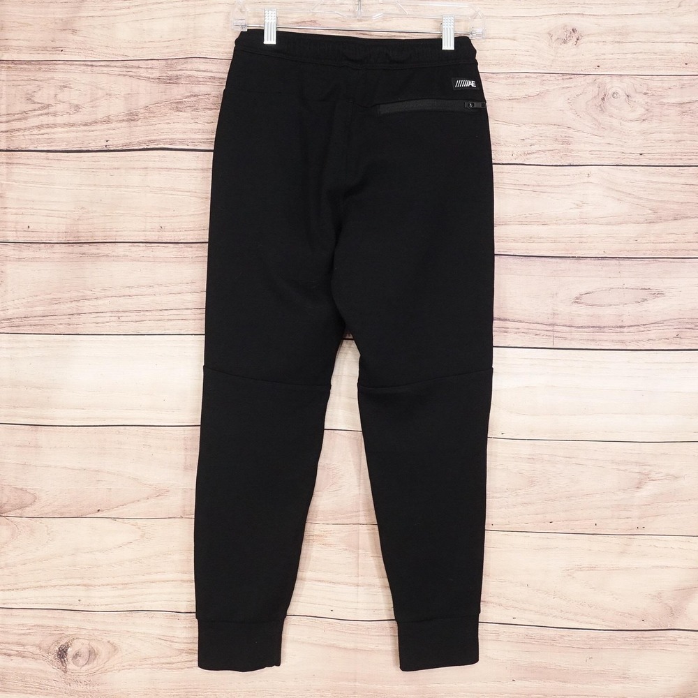 American Eagle Outfitters Sweatpants Mens S Black Fleece Jogger Zip Pocket - Picture 5 of 11